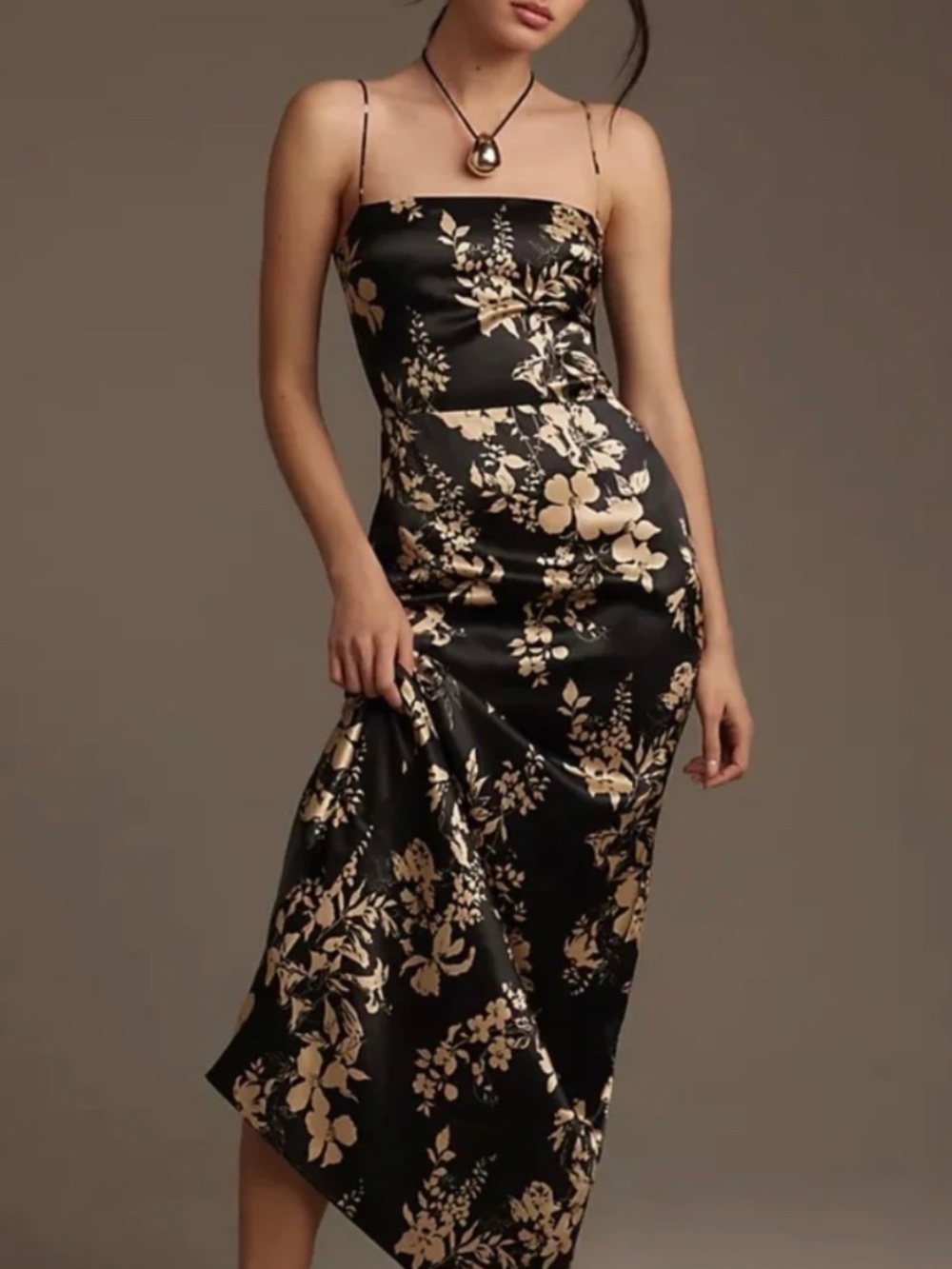 Reformation Frankie Silk Dress
